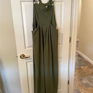 HALARA Olive Green Wide Leg Jumpsuit